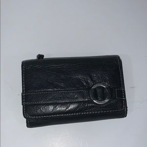 Black leather wallet